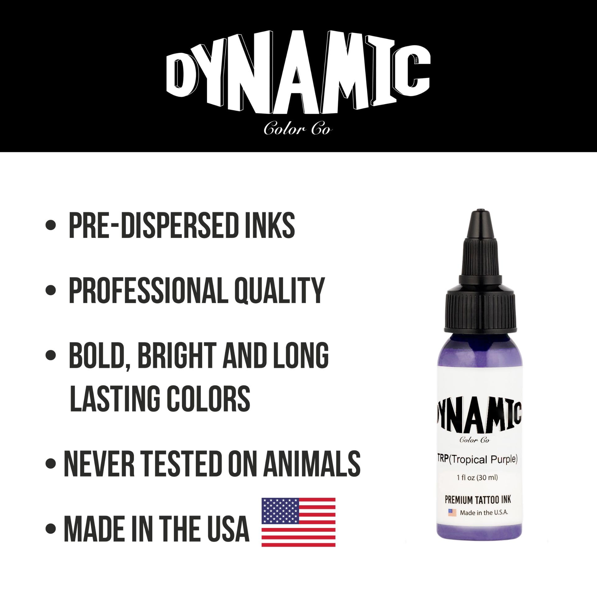 Teinte violette tropicale: encre végan et polyvalente pour tatouage.