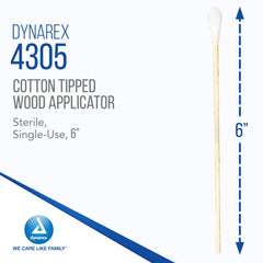 Dynarex applicateurs coton 6 pouces, application précise des crèmes.