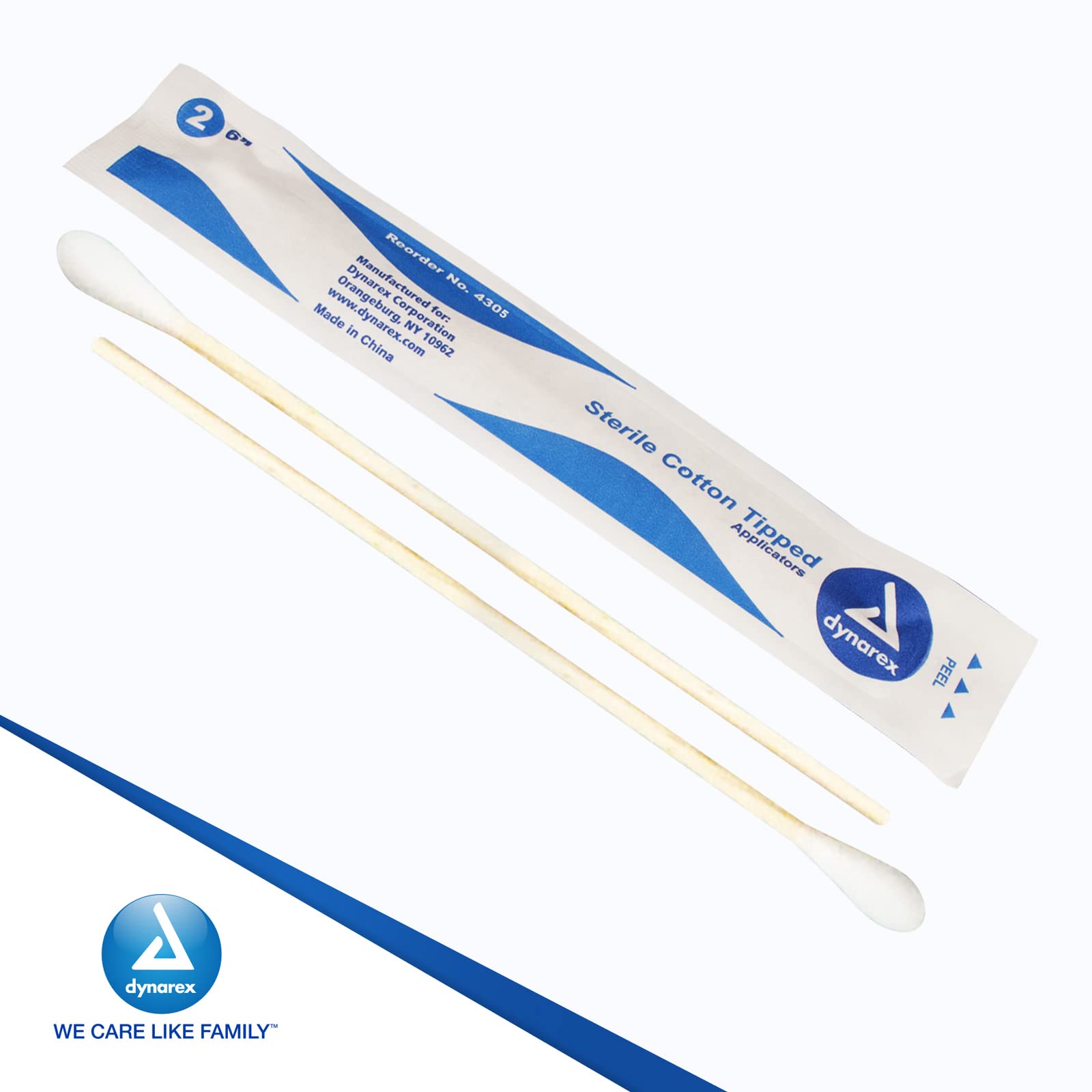 Dynarex applicateurs coton 6 pouces utiles pour maquillage délicat.