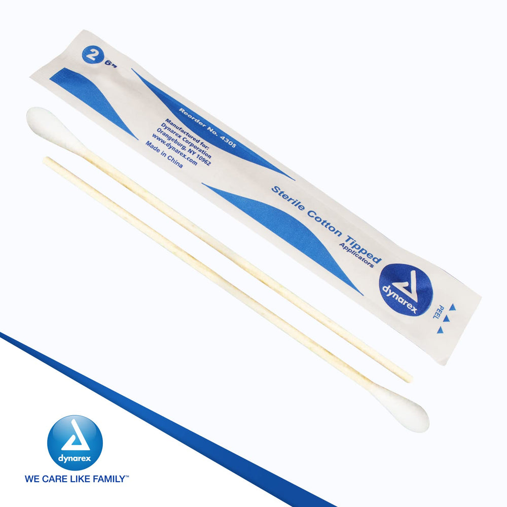 Dynarex applicateurs coton 6 pouces utiles pour maquillage délicat.