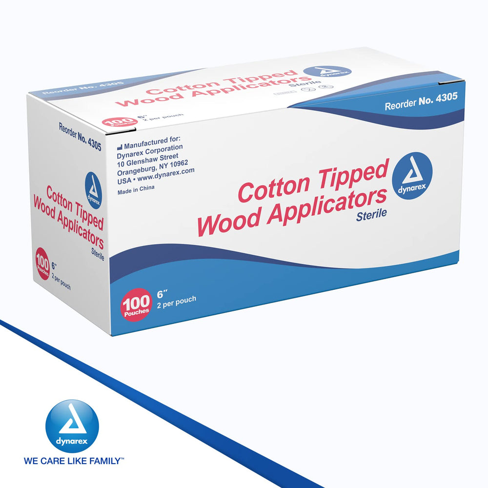 Dynarex applicateurs coton 6 pouces pour nettoyer bijoux délicats.