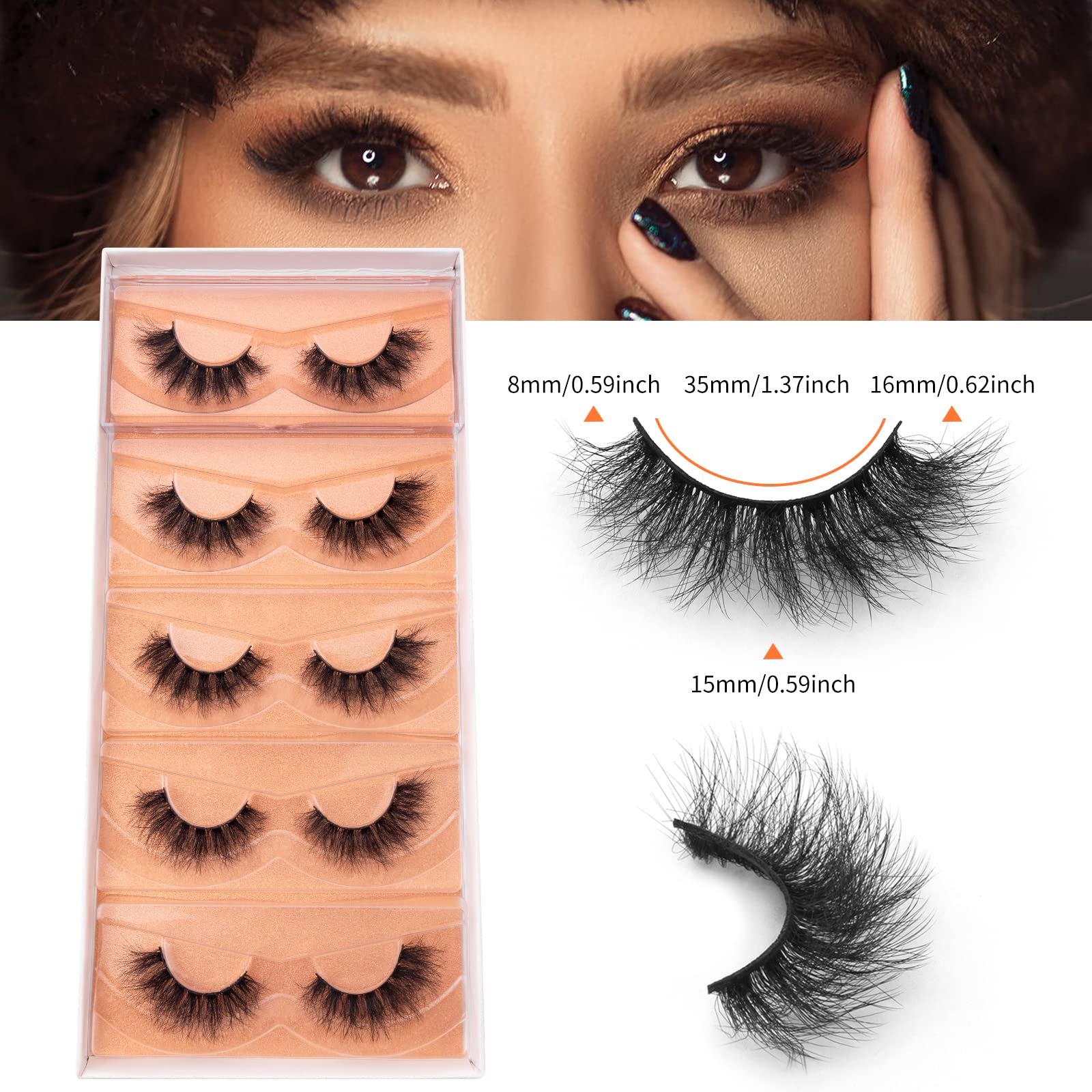 Cils DYSILK vison synthétique, effet plumeux naturel, usage quotidien.