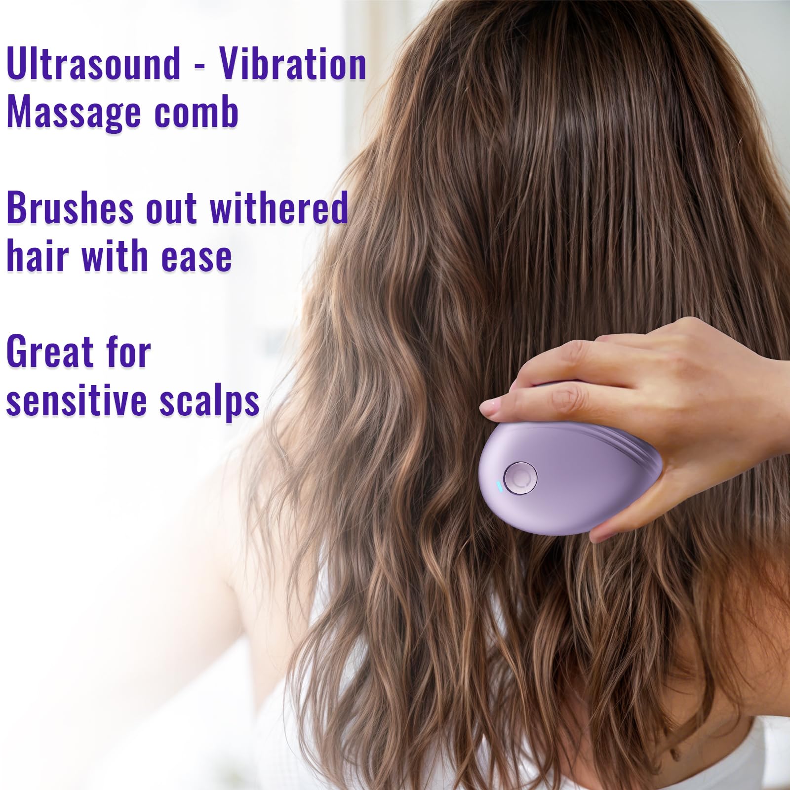 DYUHOOAO vibration sonique pour cheveux plus doux et brillants.