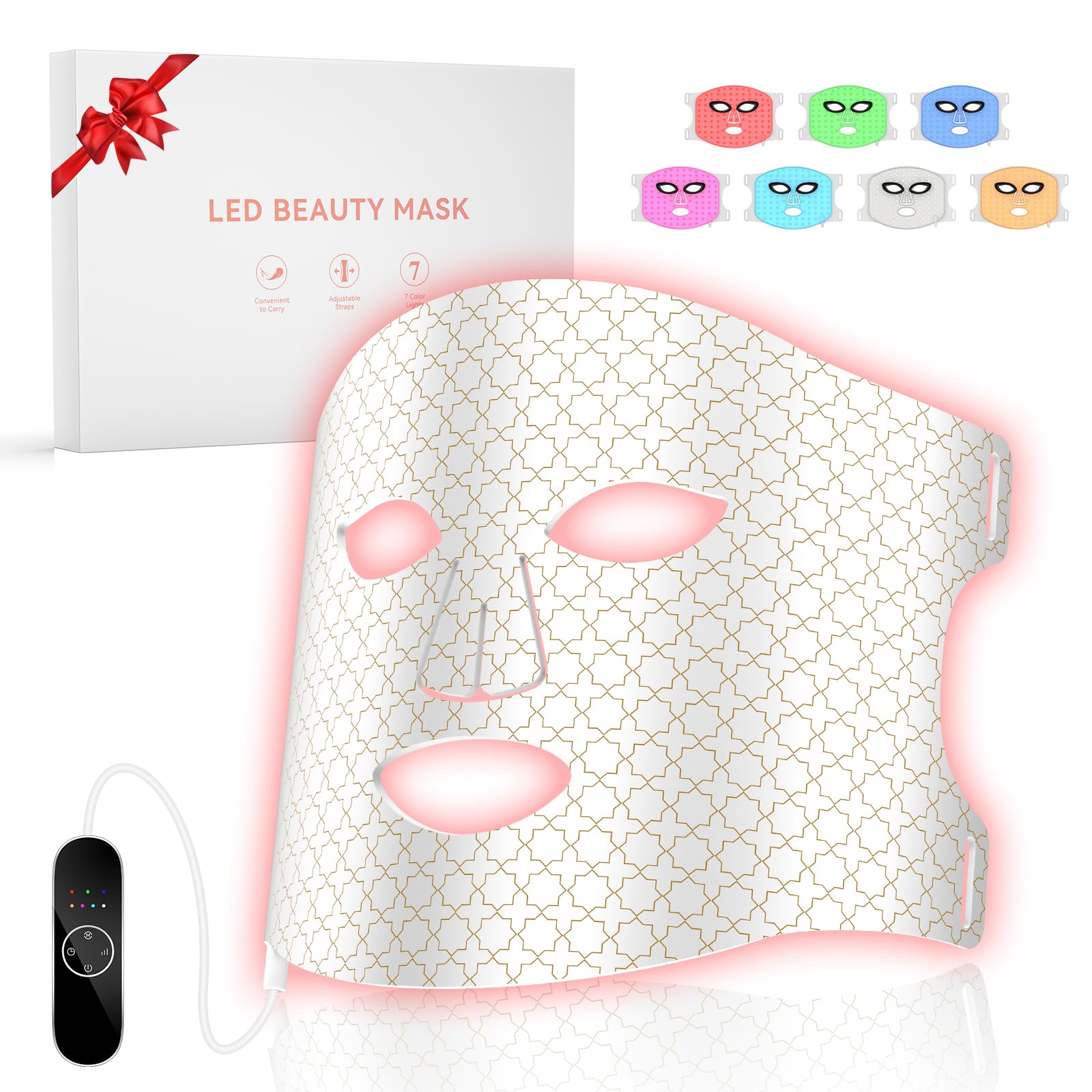 DZAVOK masque-lumiere-rouge-visage: soin du teint et éclat amélioré