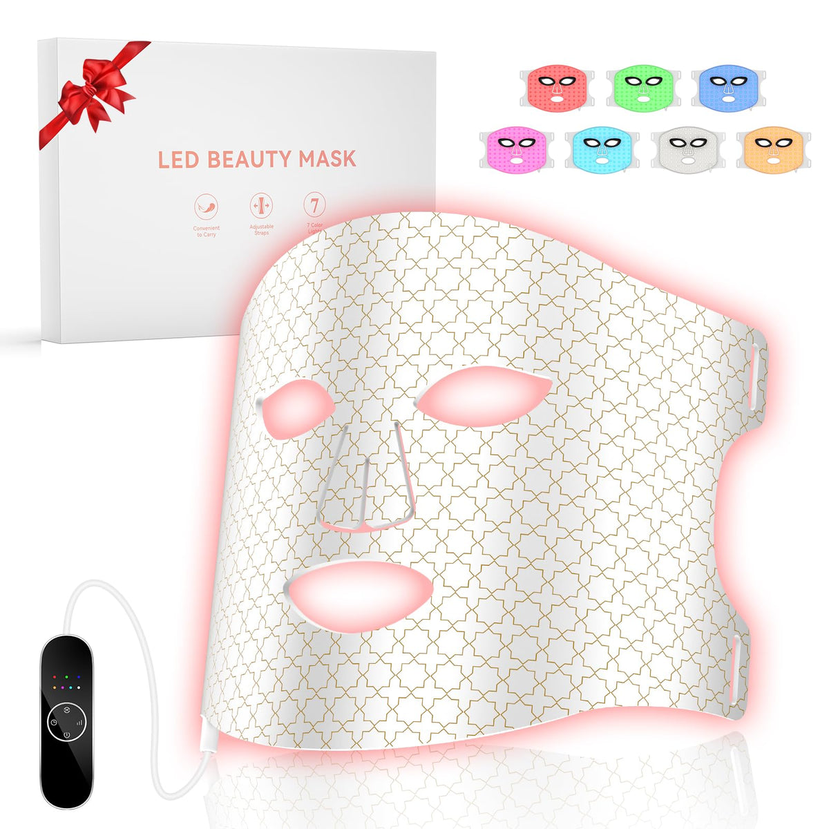 DZAVOK masque-lumiere-rouge-visage: soin du teint et éclat amélioré