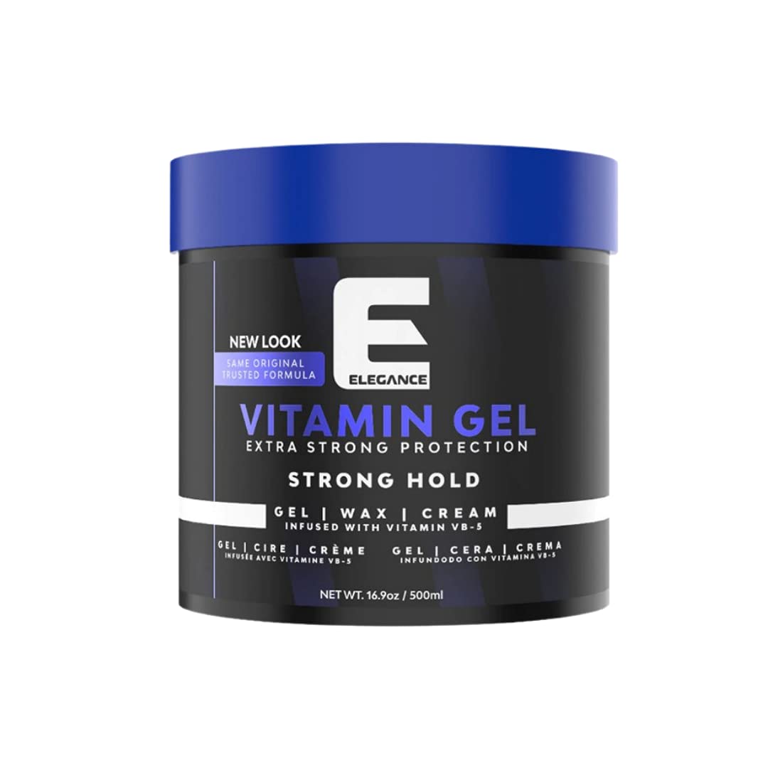 Gel E Elegance Vitamin Pro-VB-5 en flacon, protection maximale des cheveux.