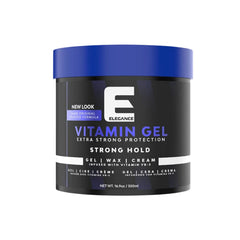 Gel E Elegance Vitamin Pro-VB-5 en flacon, protection maximale des cheveux.