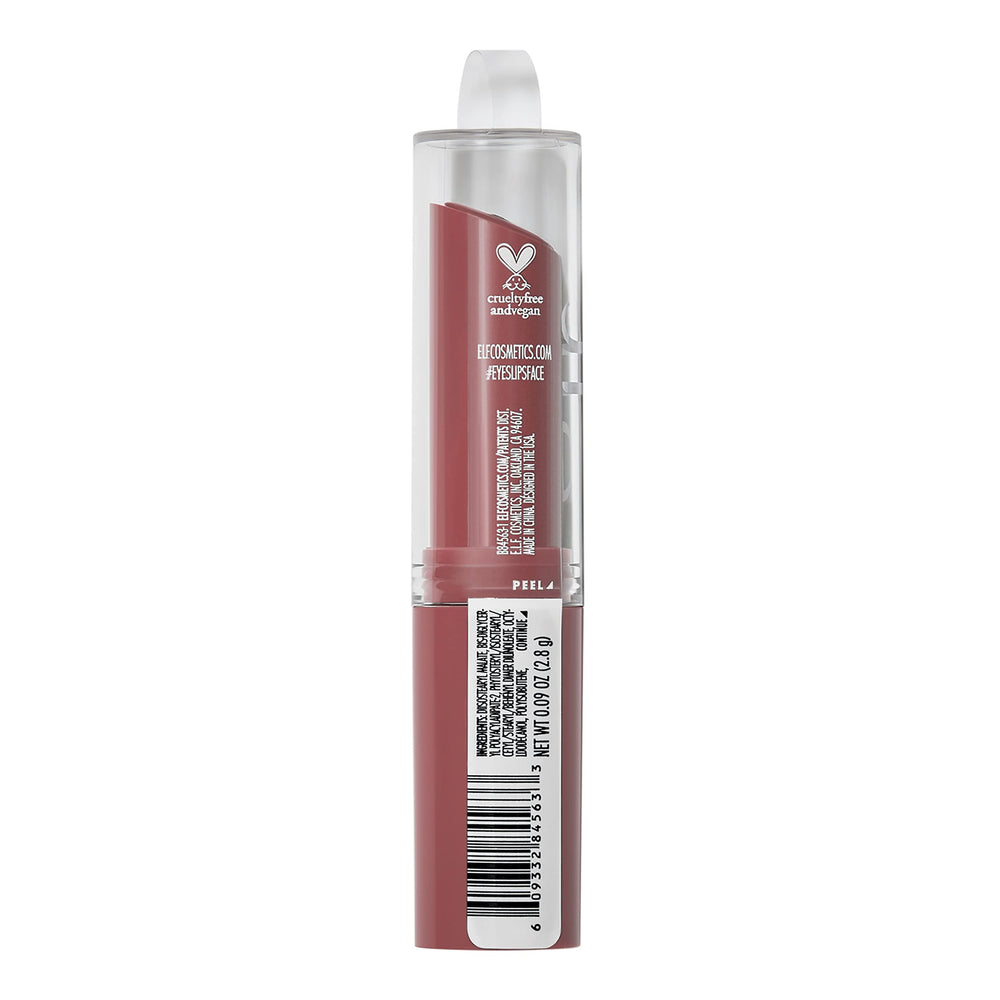 e.l.f. baume lèvres à cœur teinte corail et hydratation durable