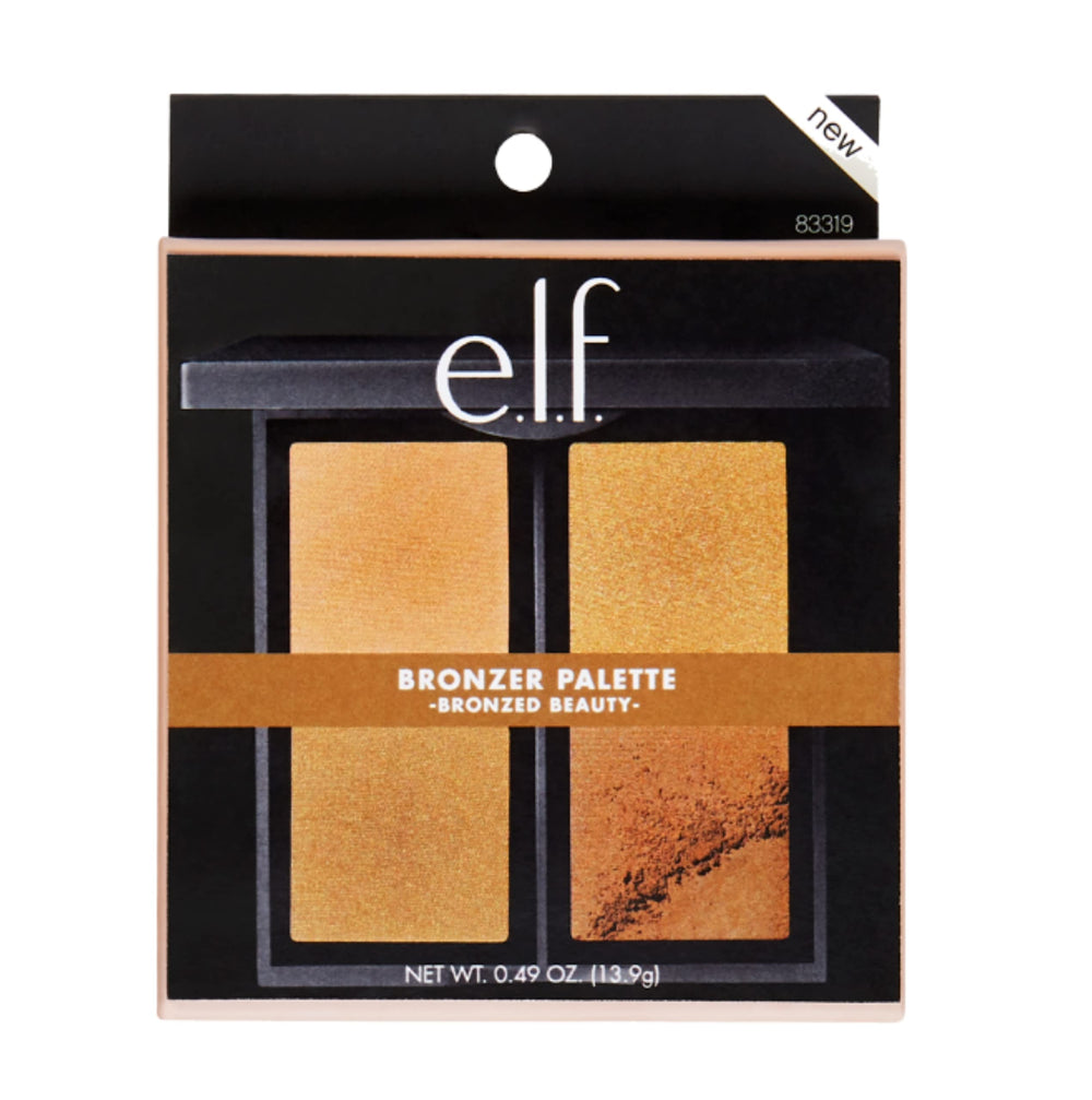 Texture satinée de la palette bronzante e.l.f. pour un fini durable sur les pommettes