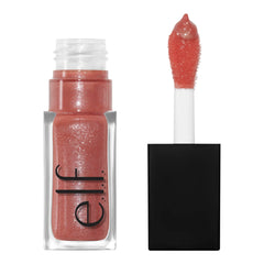 e.l.f. Glow Reviver Lip Oil flacon rose; brillance hydratante et légère.