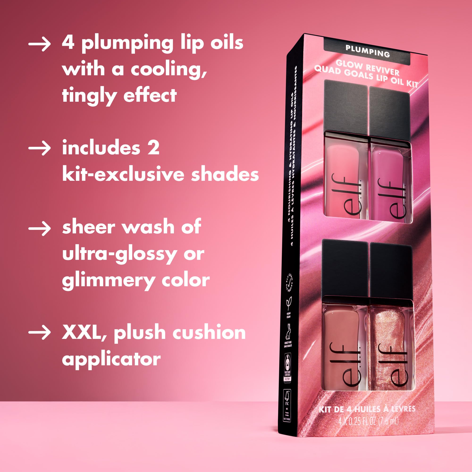 e.l.f Glow Reviver kit Burst Bubble, fini léger et lumineux