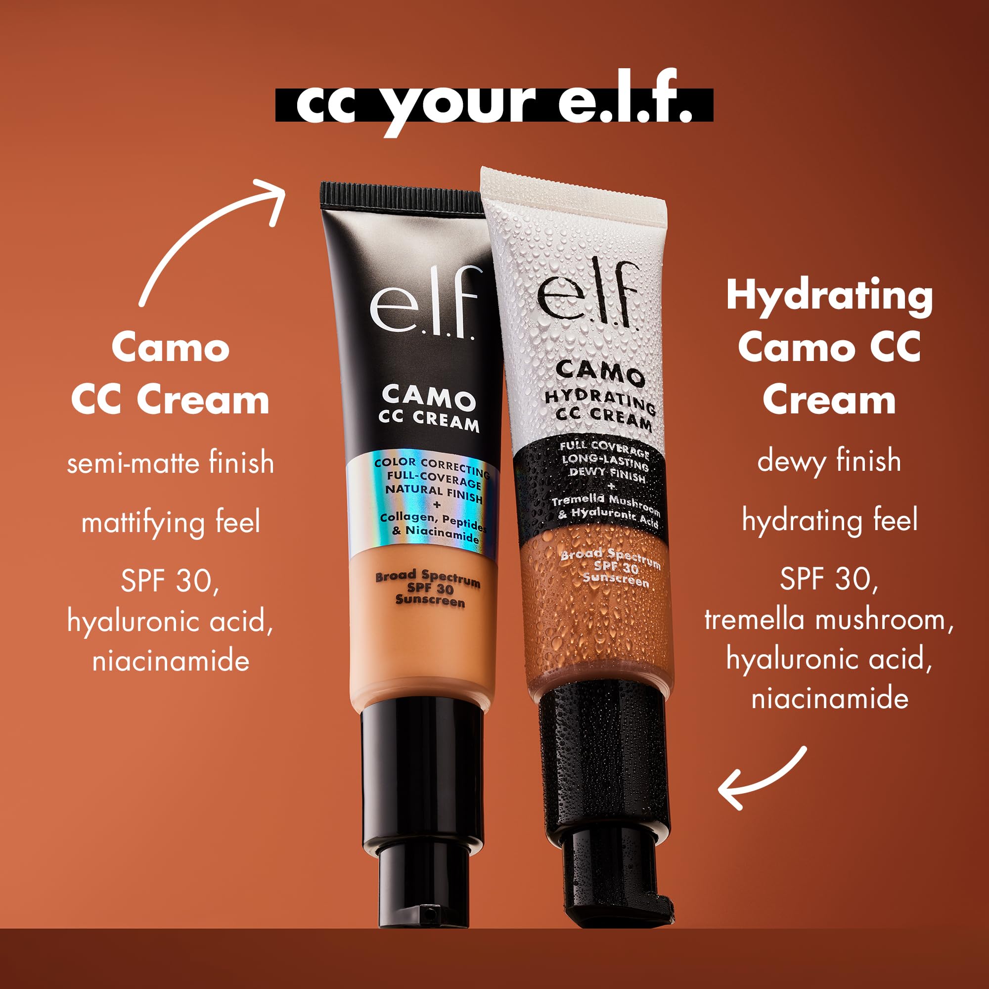 e.l.f. Camouflage CC Crème application visage: routine rapide et discrète.