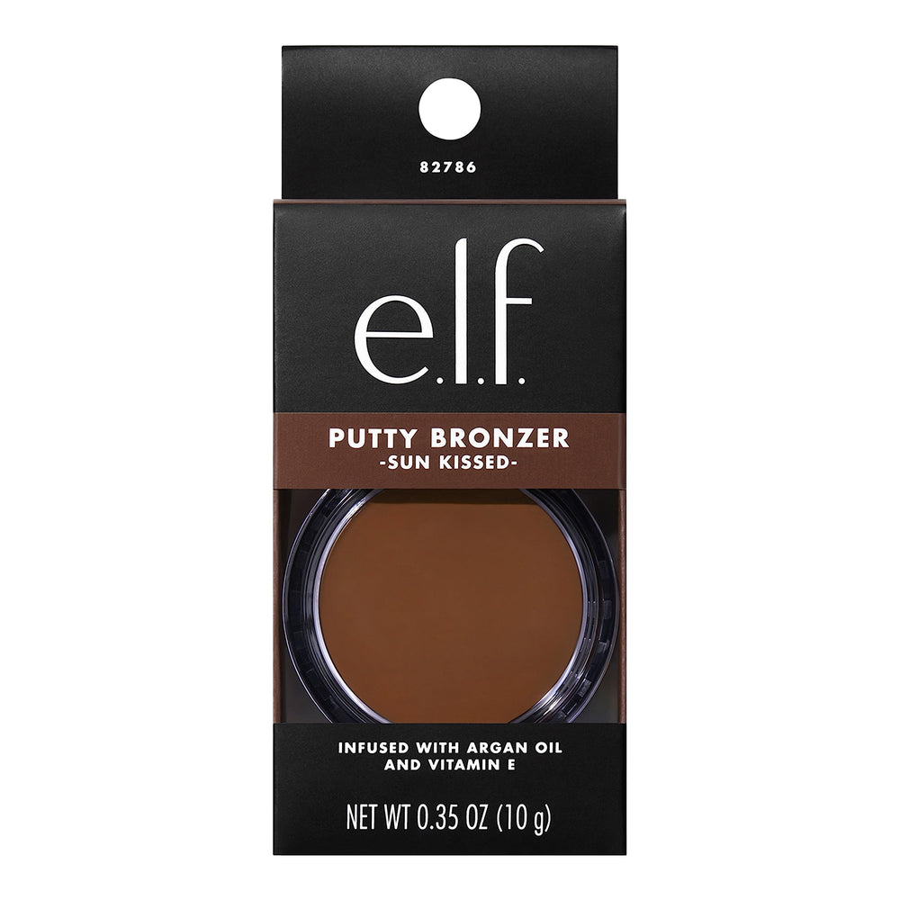e.l.f. Putty Bronzer sur peau : fini semi-matte et uniforme.