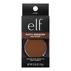 e.l.f. Putty Bronzer sur peau : fini semi-matte et uniforme.