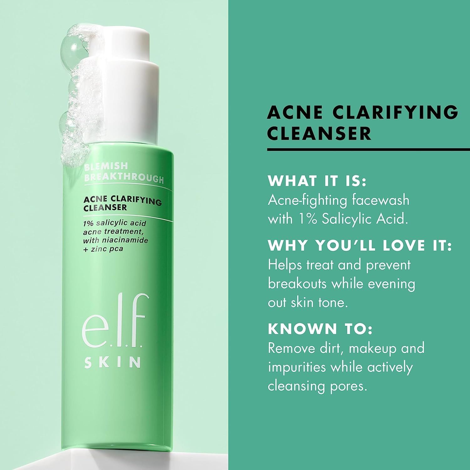 e.l.f. SKIN Blemish Breakthrough Mode d'emploi matin et soir.