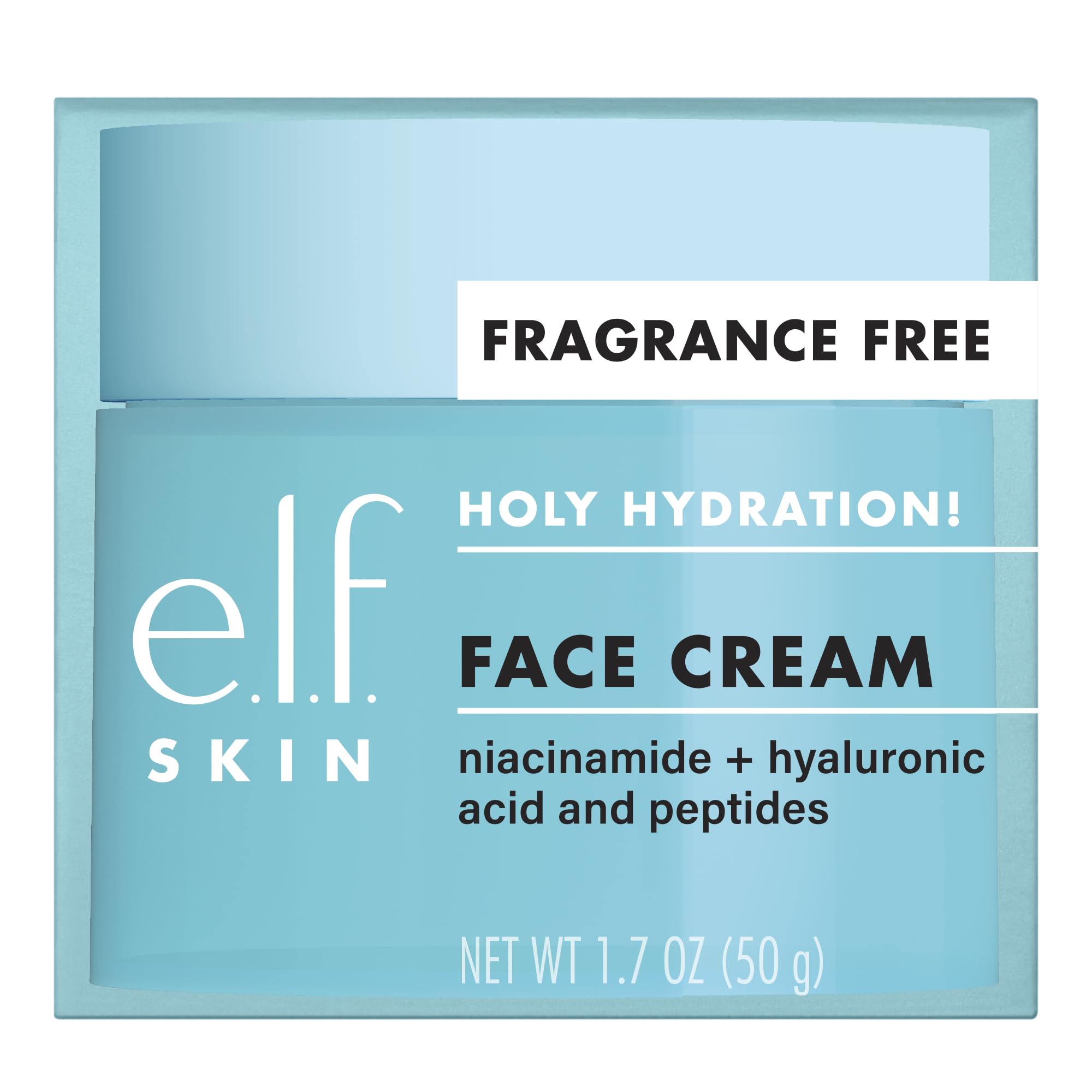 e.l.f. Skin Holy Hydration crème-visage soin nourrissant et repulpant.