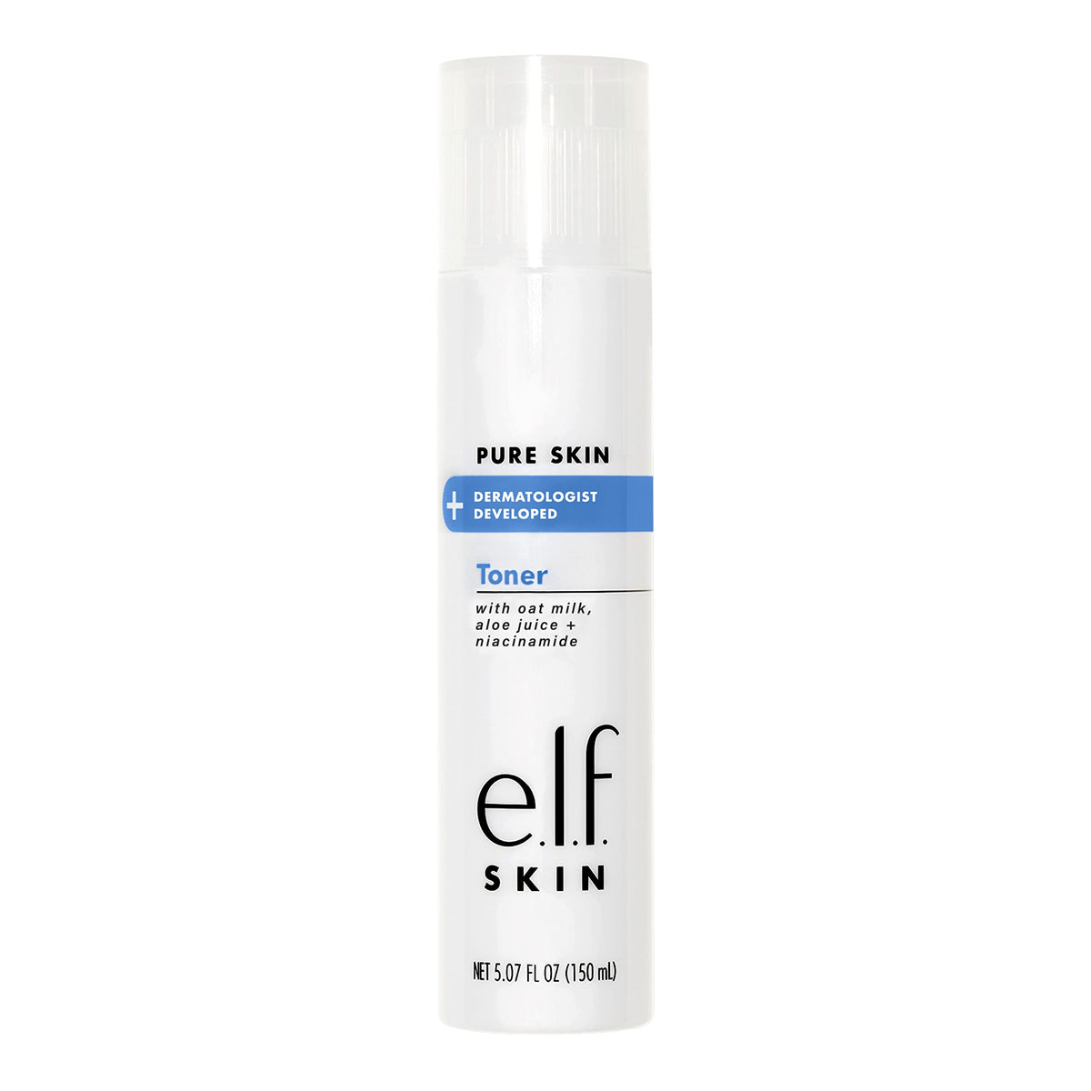 e.l.f. Tonique Pure Skin — bouteille douce prête à l’application apaisante.