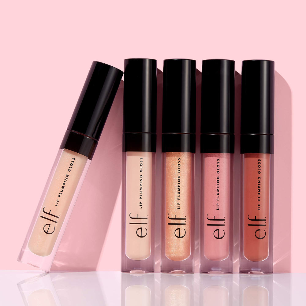 e.l.f. Lip Plumping Gloss Mocha Twist – rendu brillant naturel et sensation fraîche à l’application.