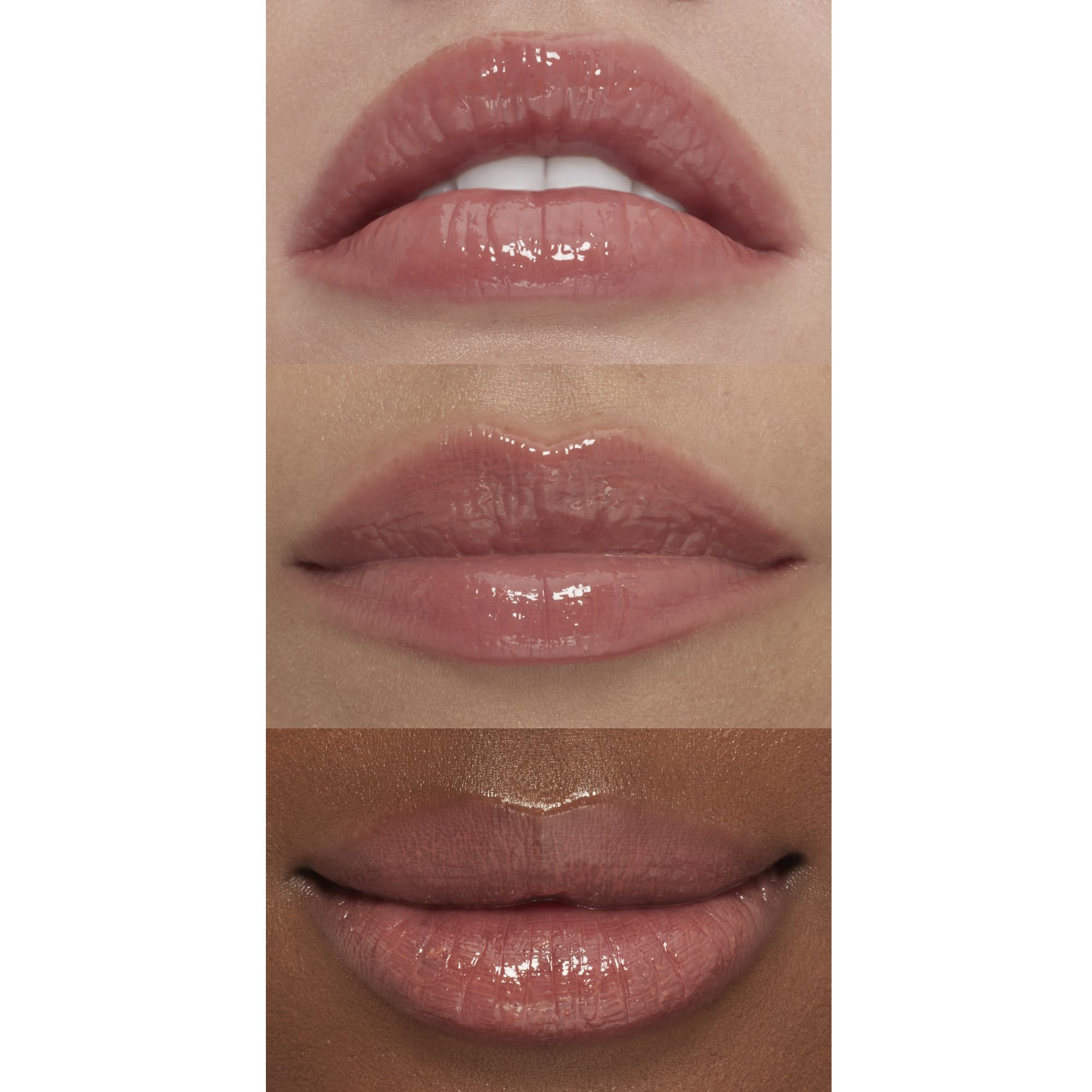 e.l.f. Lip Plumping Gloss Mocha Twist – vitamine E nourrissante pour lèvres douces et confortables.