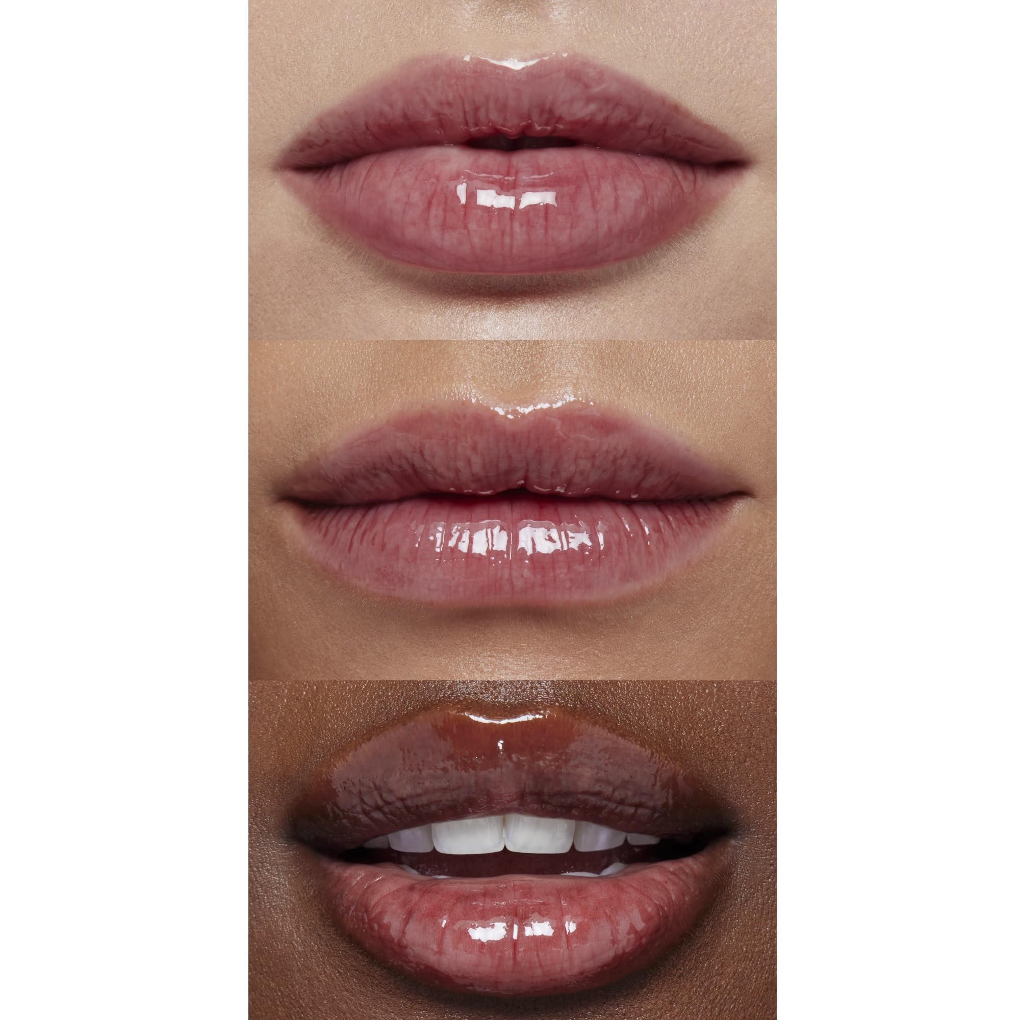Finition ultra-brillante de Glow Reviver Lip Oil sur les lèvres