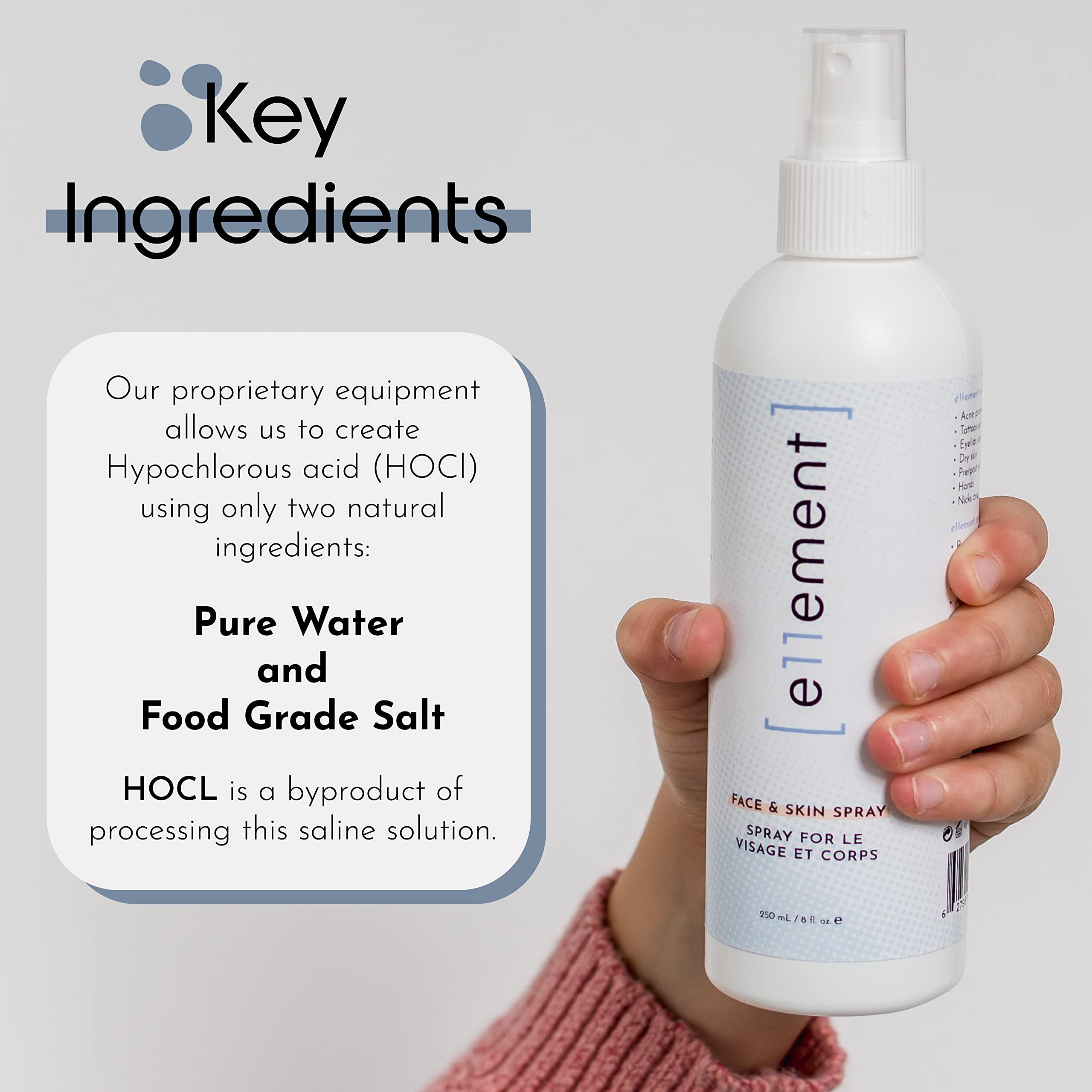 e11ement hypochloreux bouteille 120ml : pratique à emporter.