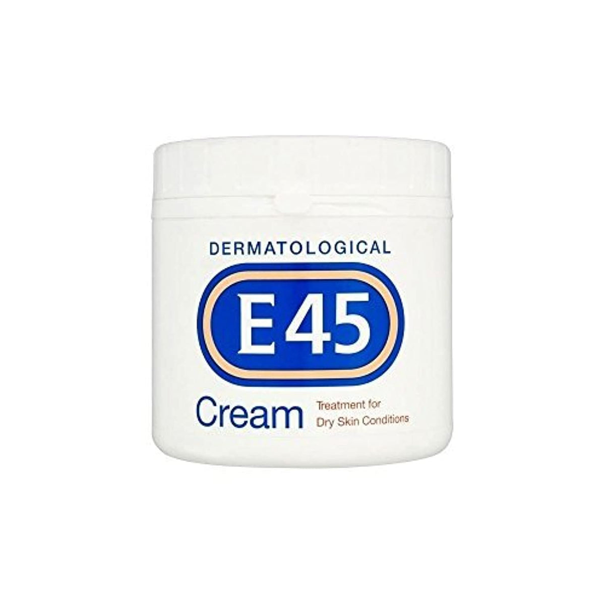 Crème dermatologique E45, pack deux boîtes 350 g, hydratation pour peau sèche