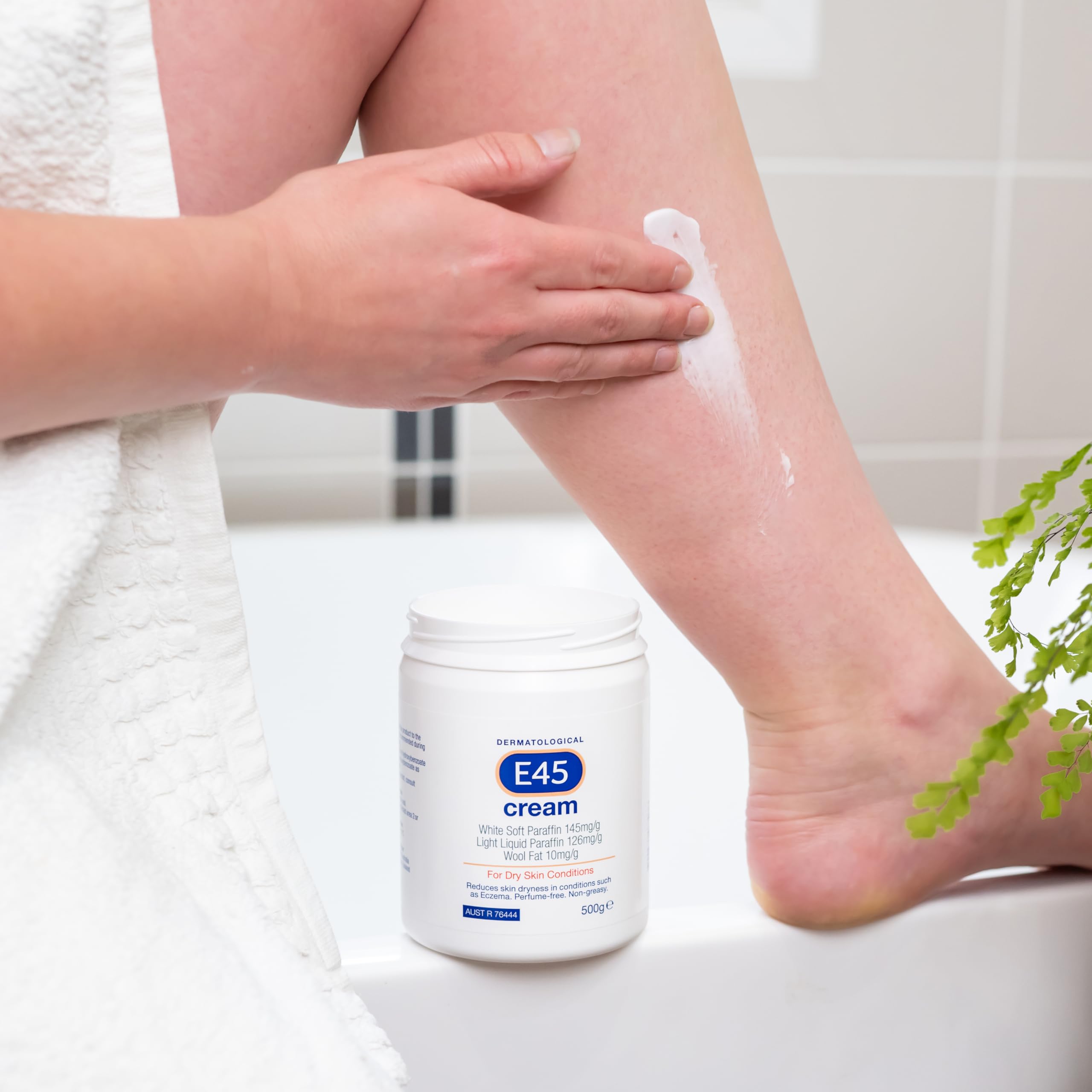 Soin hydratant E45 adapté aux zones sensibles