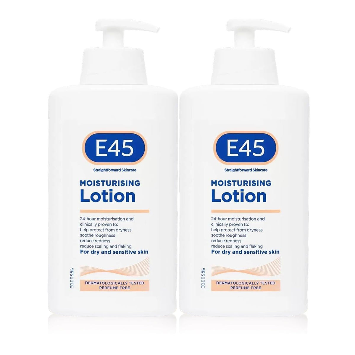Lotion E45 pack de 2 pour le soin familial.