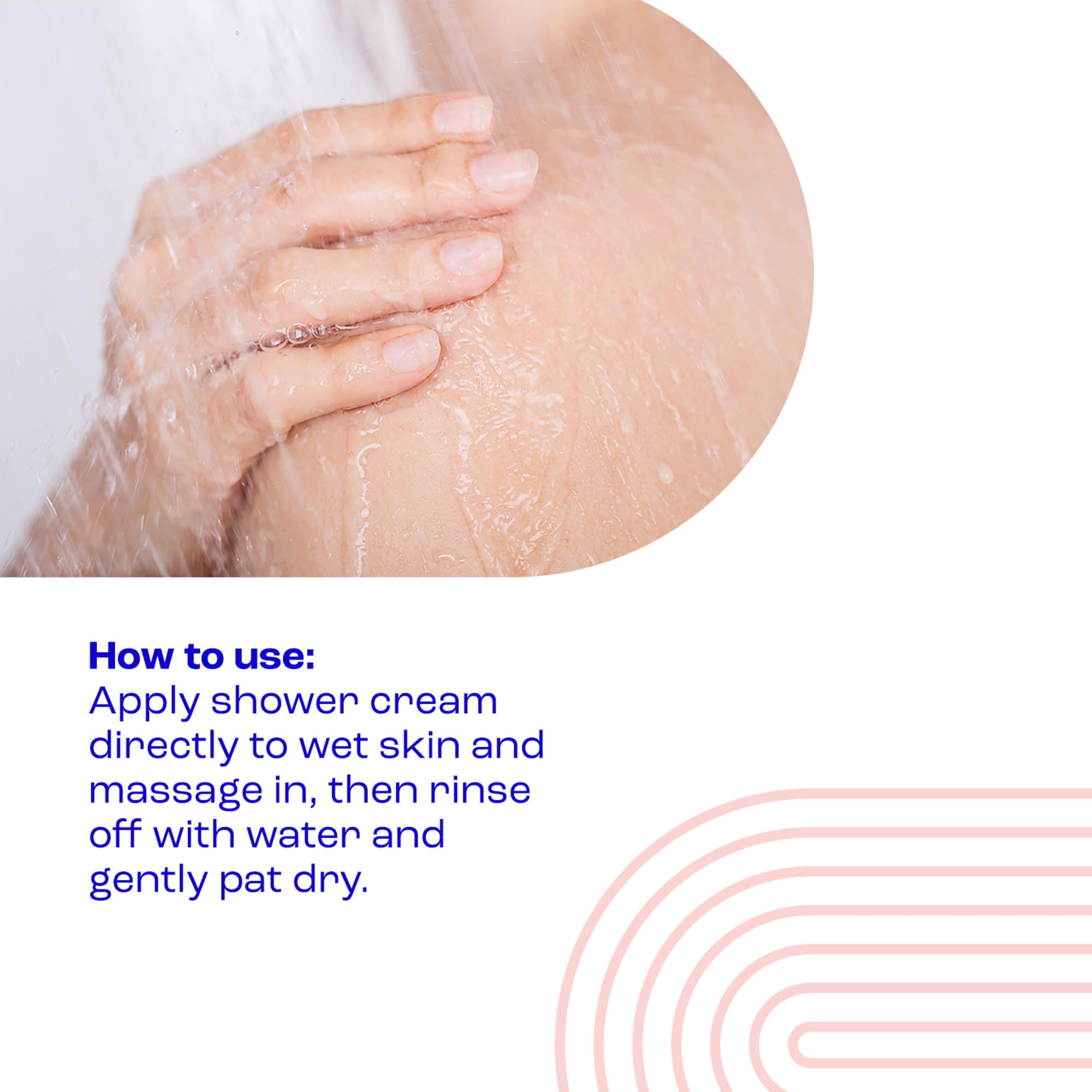 Utilisation quotidienne avec E45 pour corps et mains.