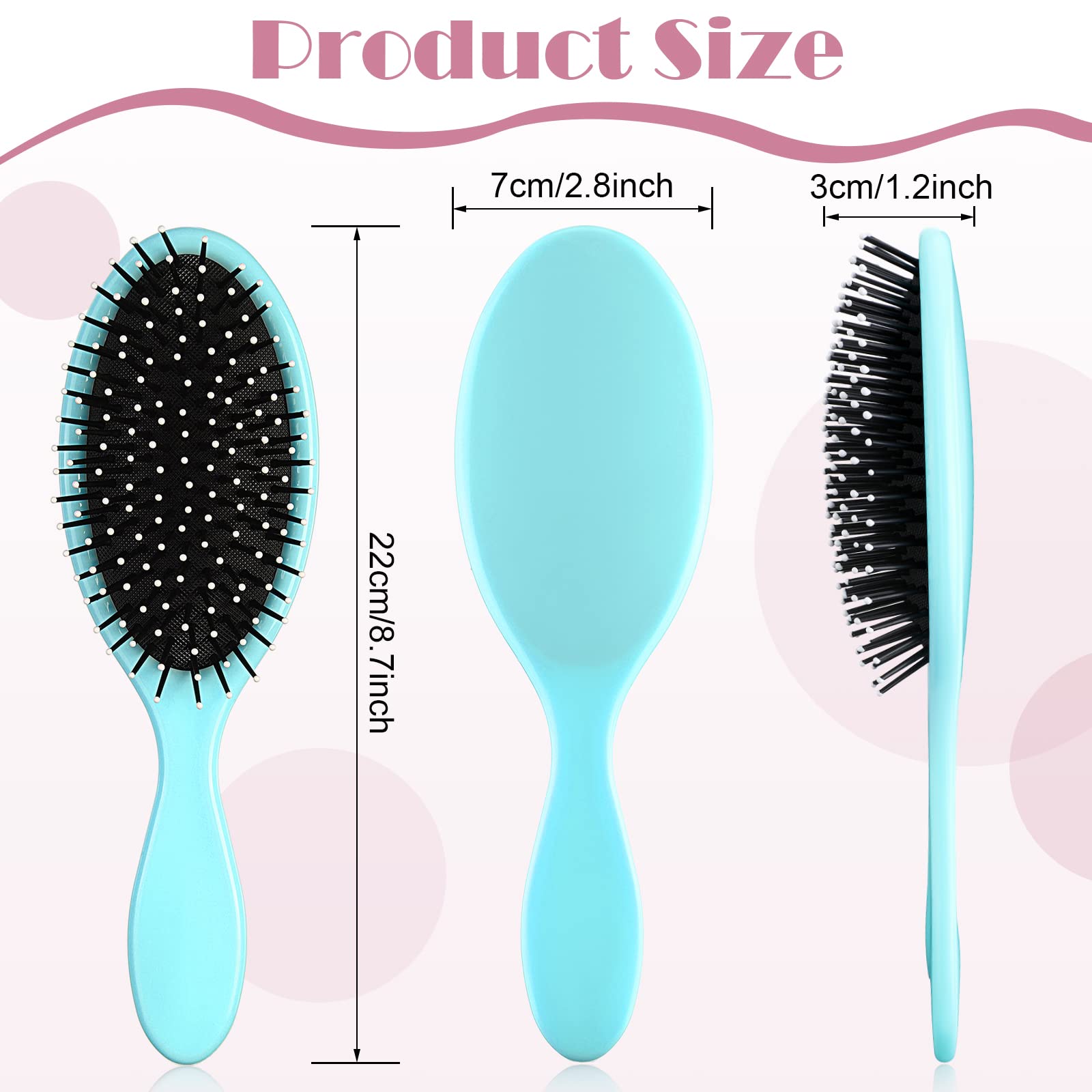 Eaasty brosse démêlage sec douce, adaptée aux cheveux épais et bouclés.