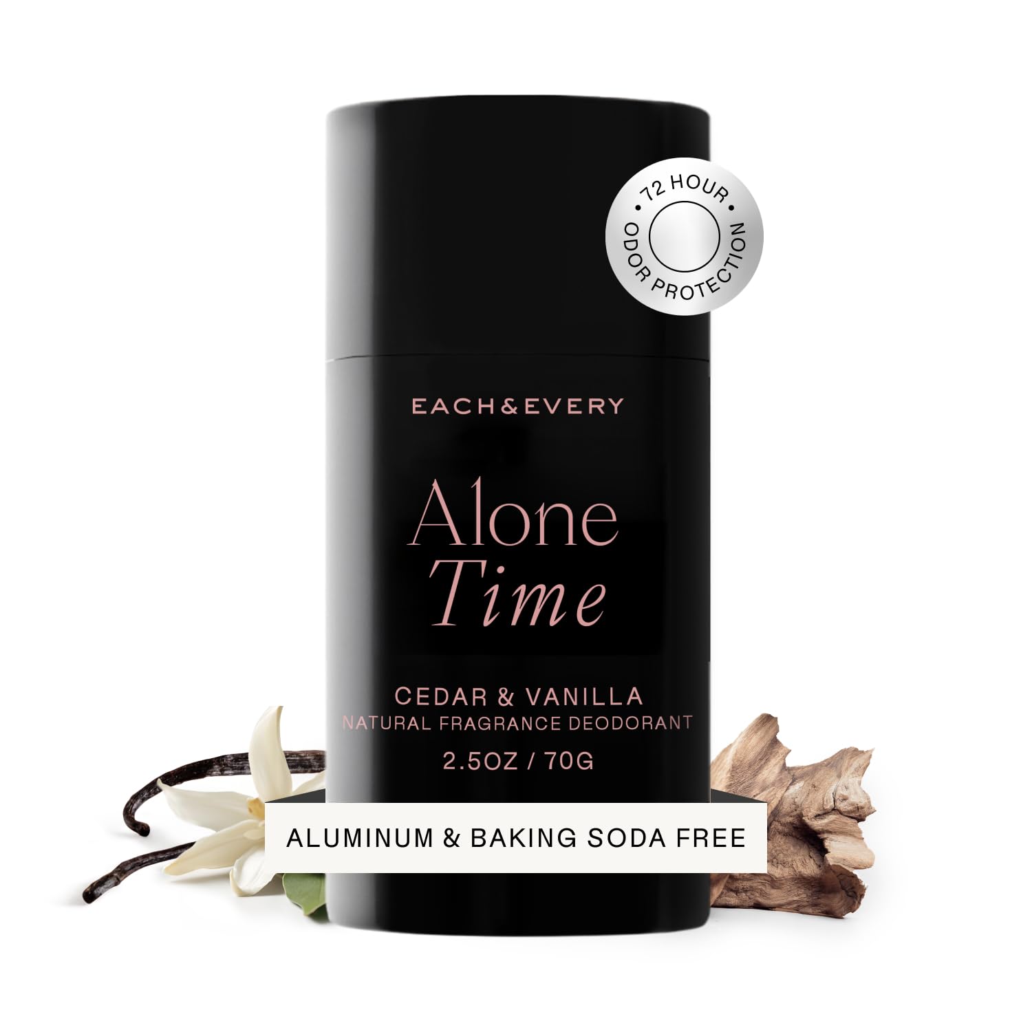 Each & Every déodorant, bouteille Cedar & Vanilla pour une fraîcheur durable