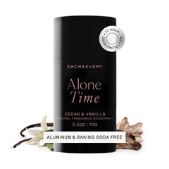 Each & Every déodorant, bouteille Cedar & Vanilla pour une fraîcheur durable