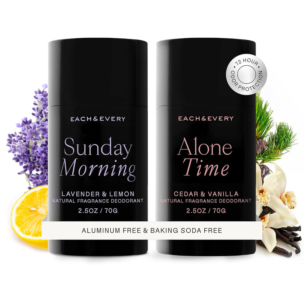 Each & Every déodorant lavande-citron pack 2,5 oz, parfum frais et durable pour la journée