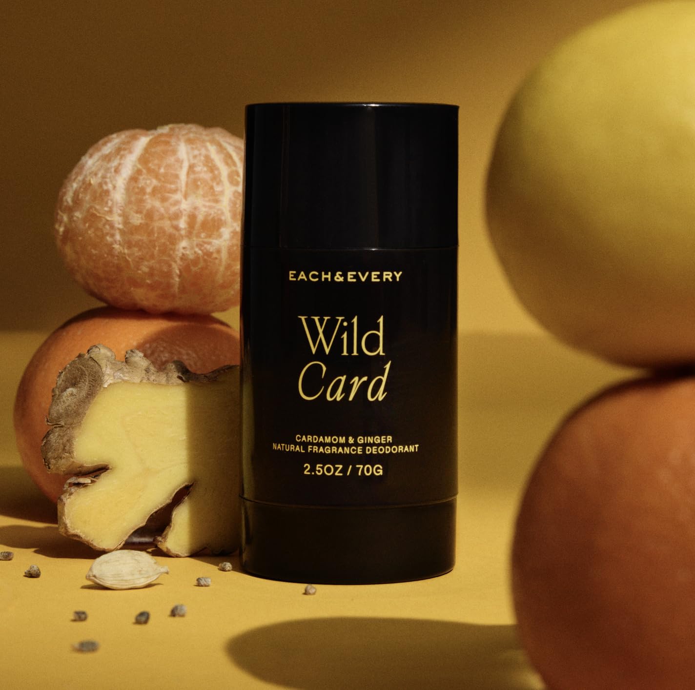 Each & Every déodorant sans aluminium, parfum cardamome-gingembre.