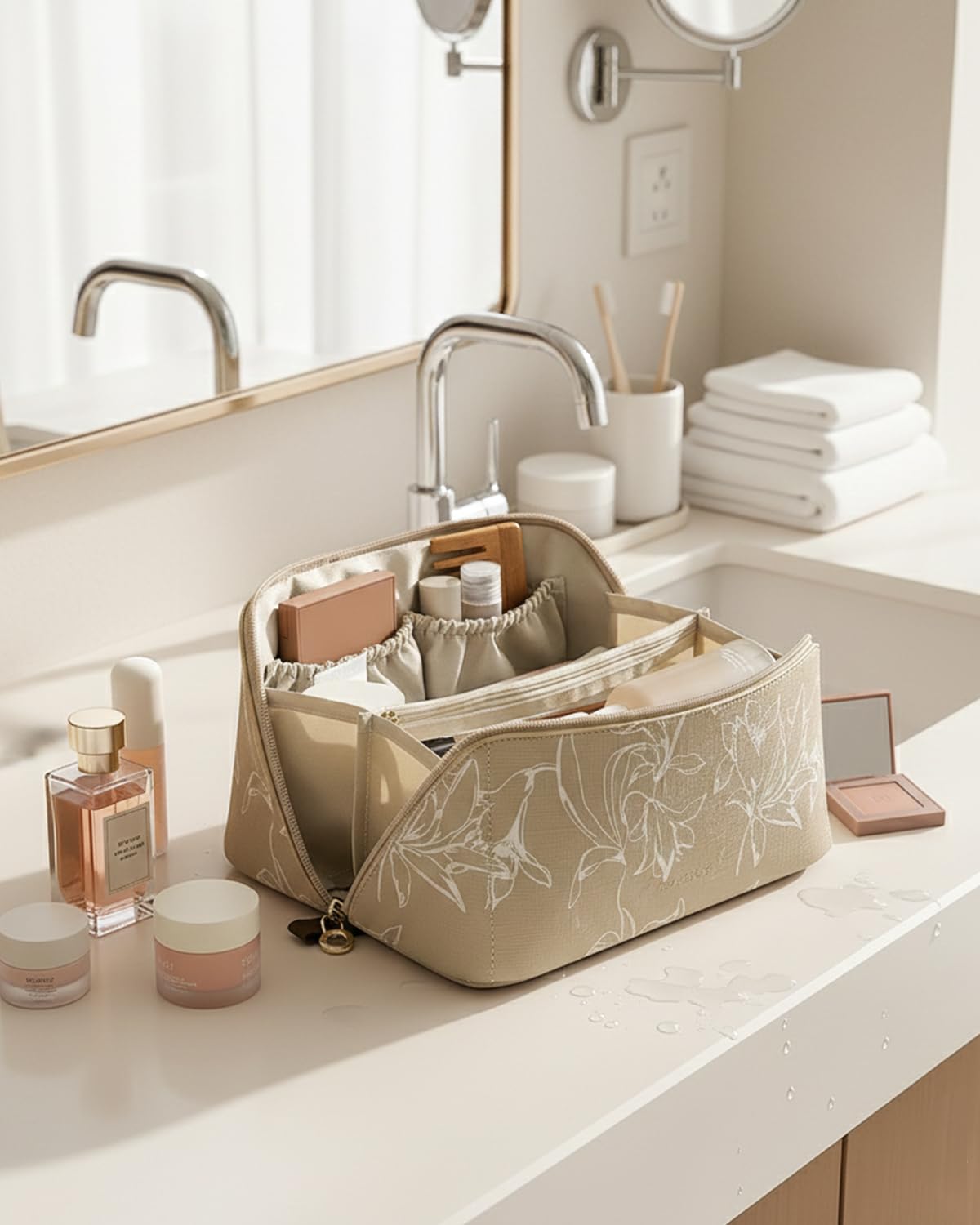 Cadeau élégant EACHY, sac maquillage pratique et chic.