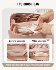 EACHY emplacement pinceaux TPU transparent, protection et visibilite