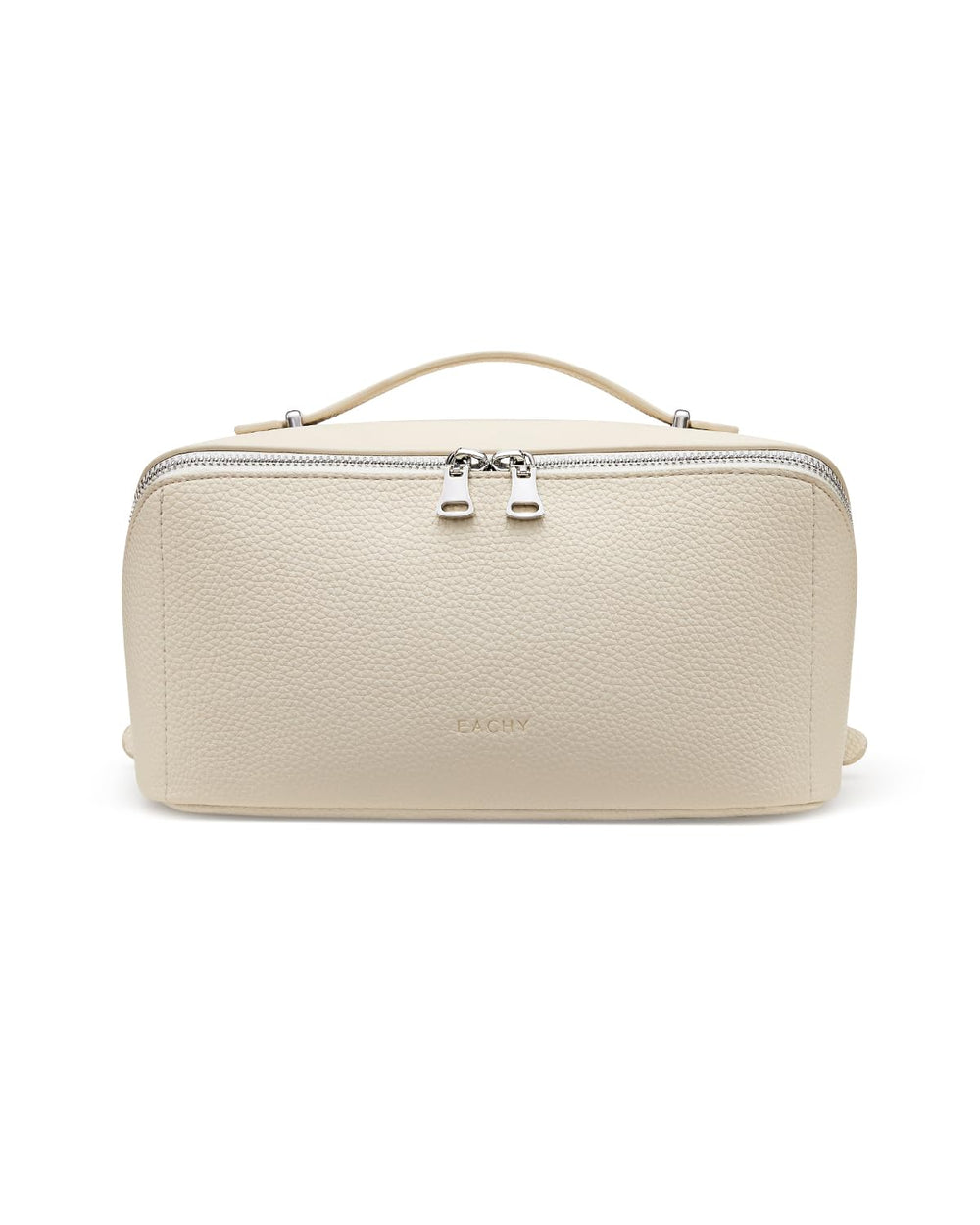 EACHY sac voyage maquillage ouvert en plat pour un accès rapide à vos produits.