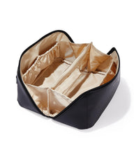 EACHY sac-maquillage voyage ouverture plat: vue d'ensemble pratique pour organiser rapidement vos produits.