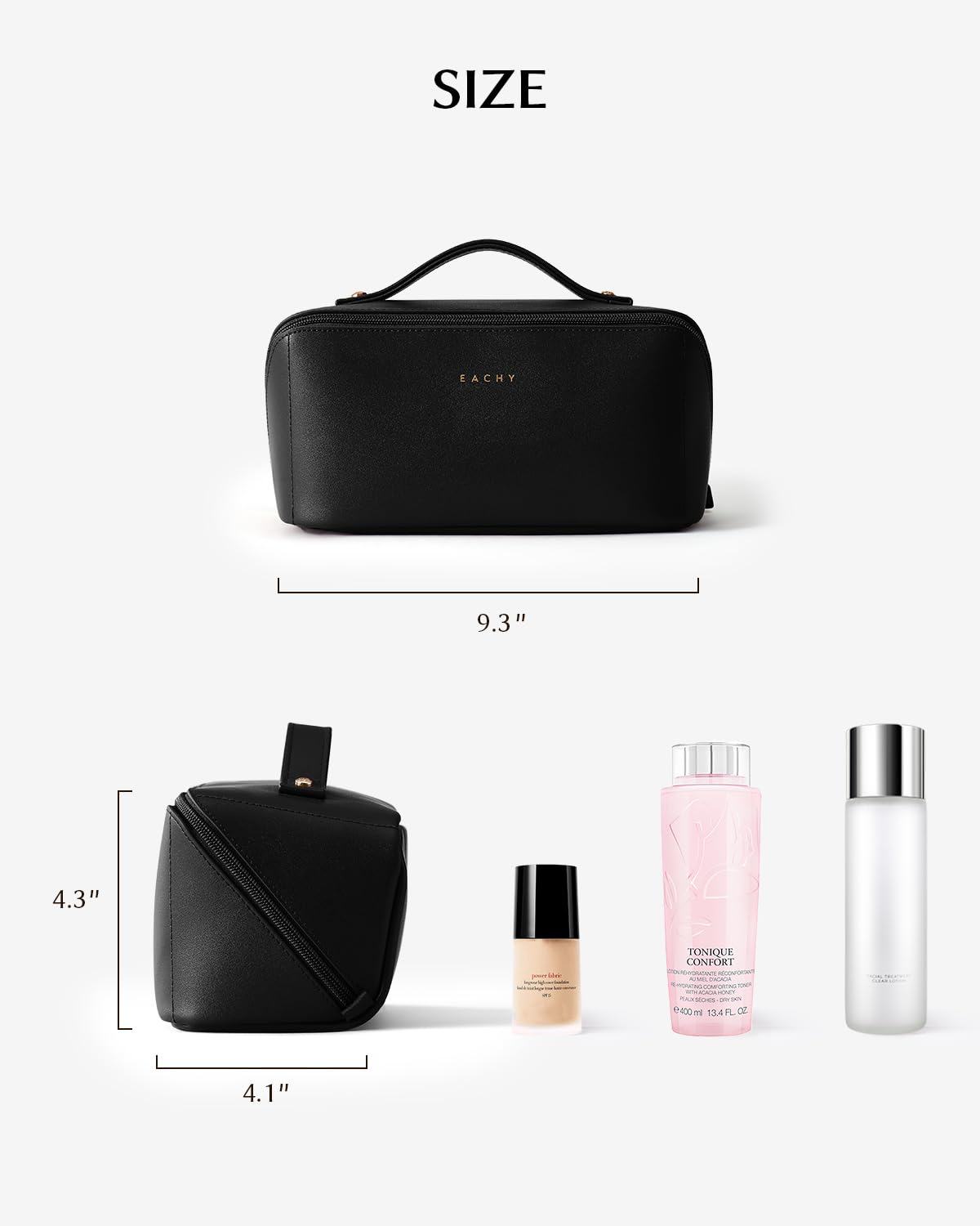 EACHY sac-maquillage voyage-trousse-toilette: peut servir de trousse de toilette compacte.