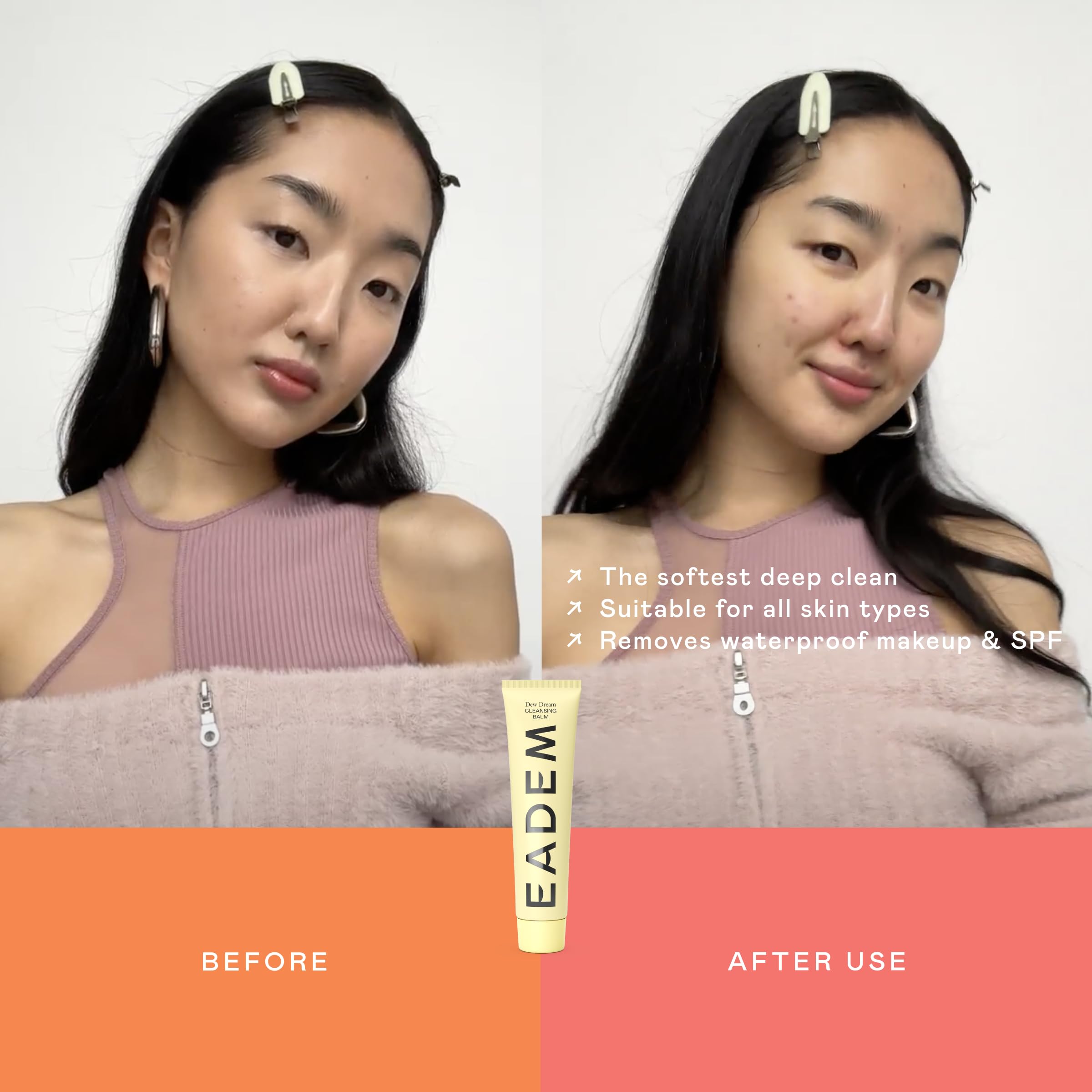 Démaquillage sans frottement avec Dew Dream Balm et son action généreuse