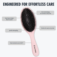 Brosse Eagle Fortress adaptée extensions et perruques pour un fini lisse.