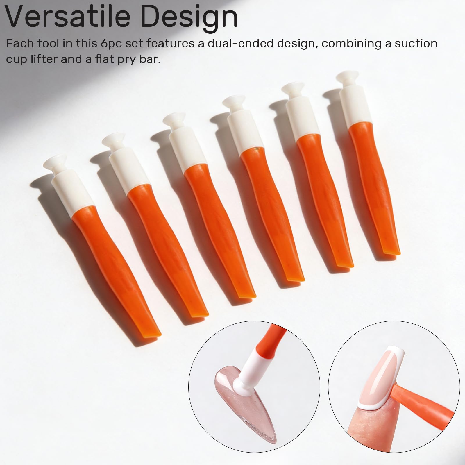 Outil Eagyrosi levier plat pour retirer les tips sans endommager l’ongle.