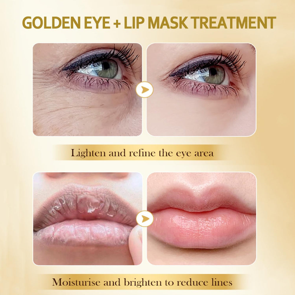 Eakroo masque yeux or 24k, repose et hydrate le contour des yeux