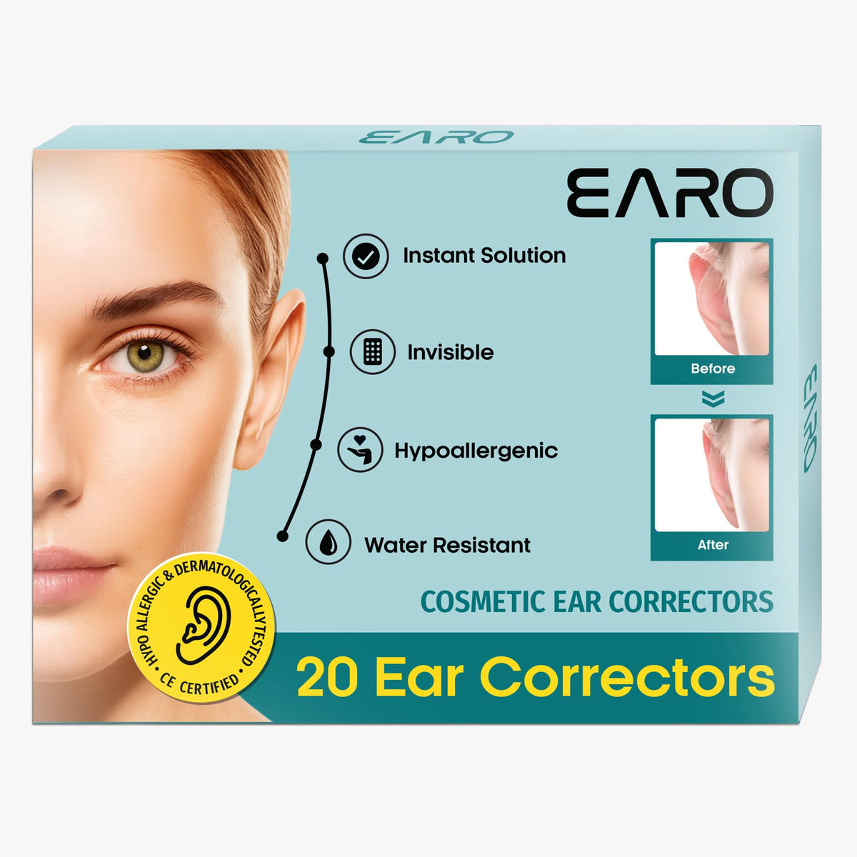 Patch discret Earo Correcteur d oreille, correction légère et naturelle sans chirurgie.