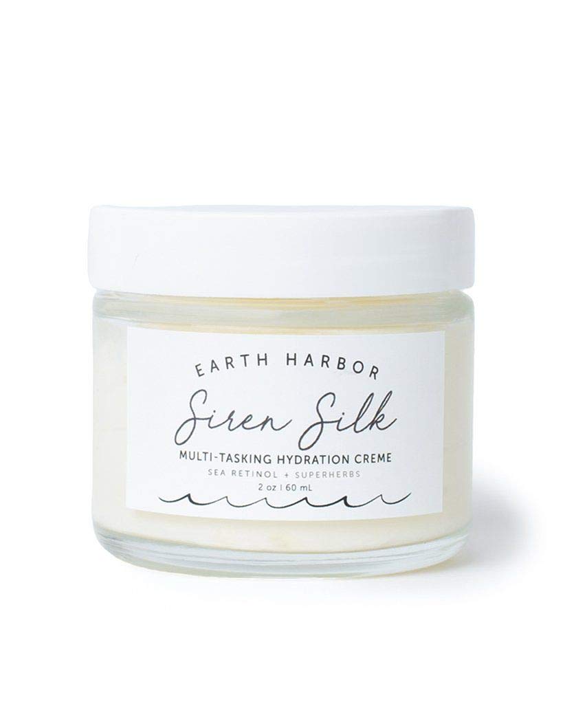Earth Harbor SIREN SILK crème hydratante dans le pot, hydratation durable.