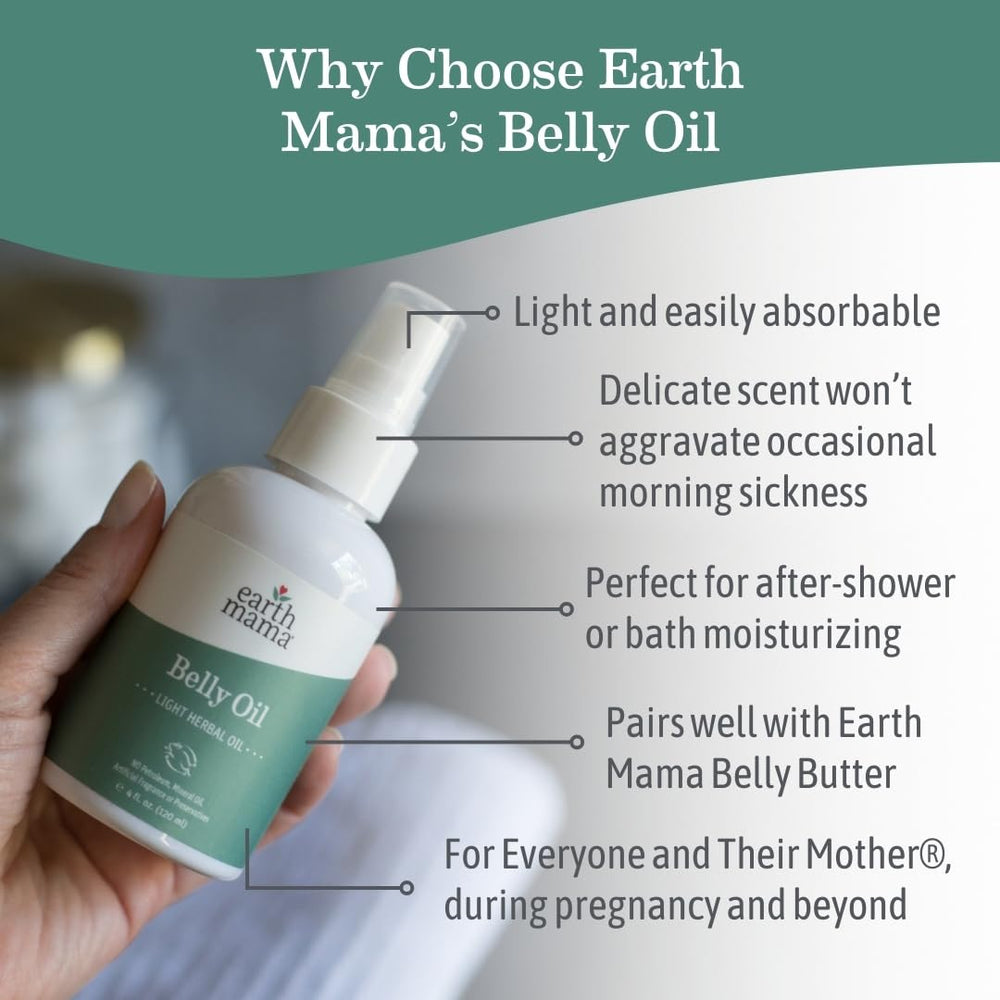 Earth Mama huile ventre - massage doux après la douche.