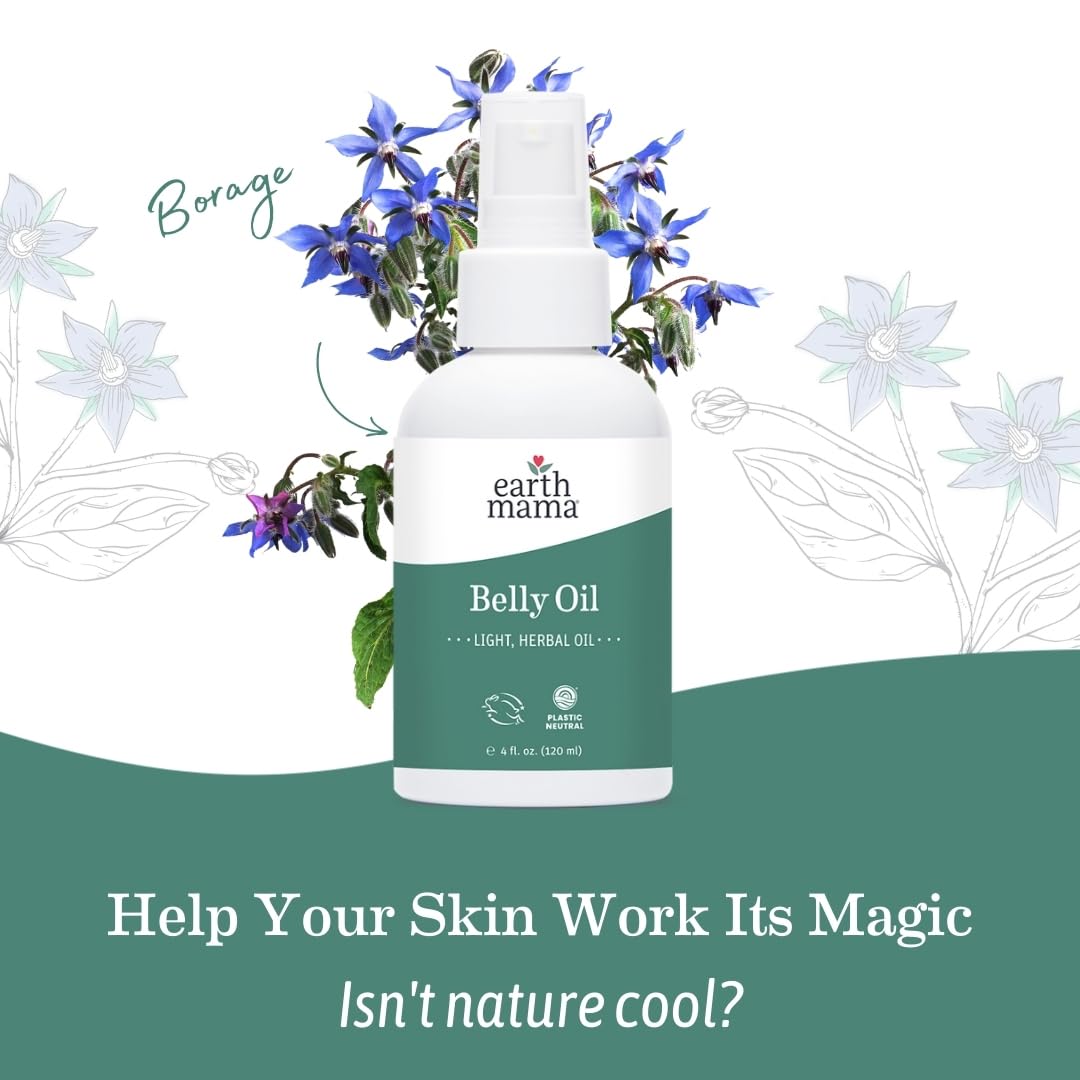 Earth Mama huile ventre - formulation sans pétrole.