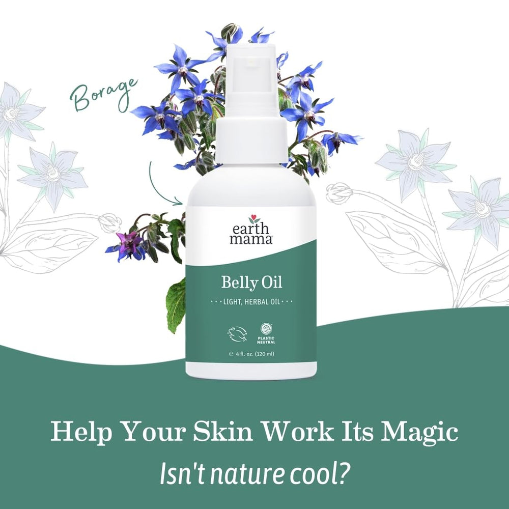 Earth Mama huile ventre - formulation sans pétrole.