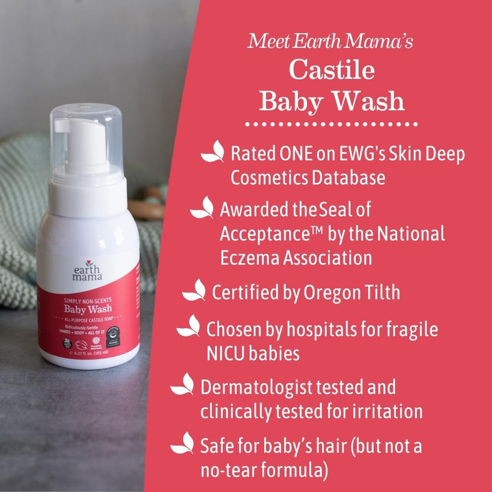 Earth Mama Simply Non-Scents Bébé – Doux pour peau sensible et famille