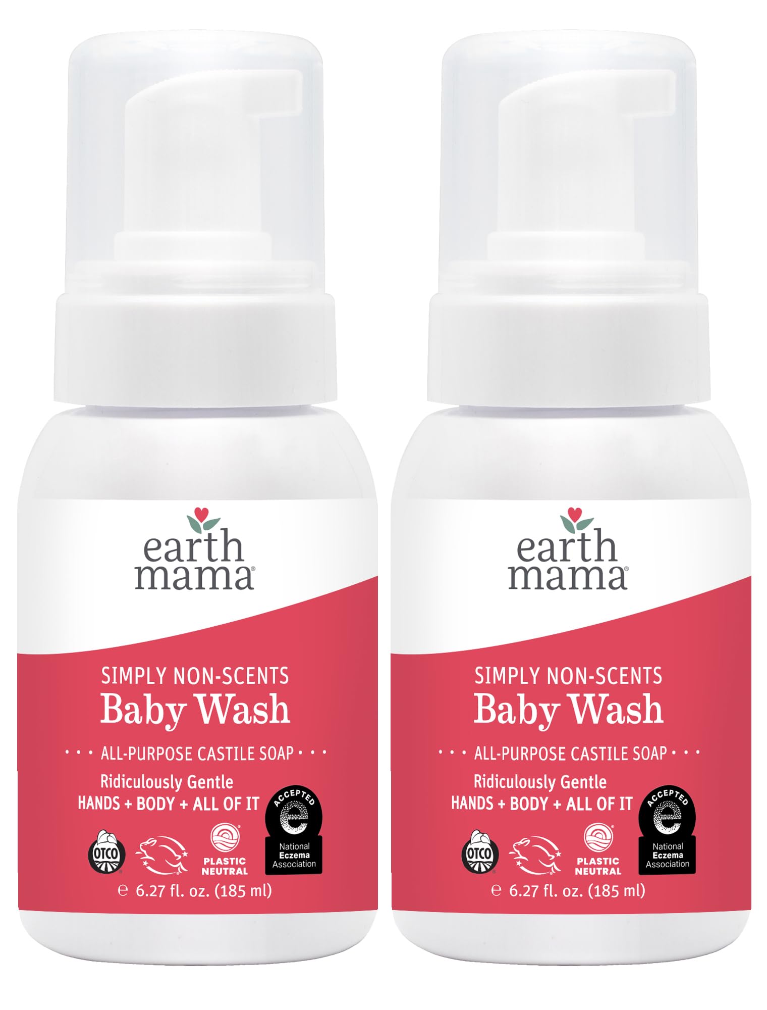 Earth Mama Simply Non-Scents Bébé – Savon moussant recharge, pratique et économique